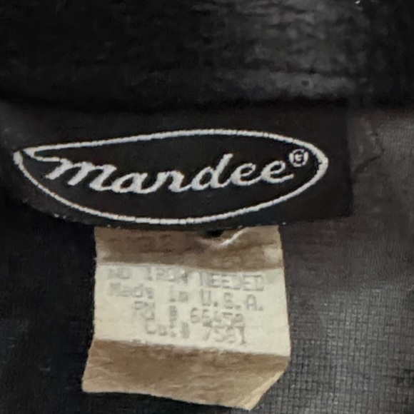 Vintage Mandee  velvet Black and Gray retro  Coat - Picture 4 of 6